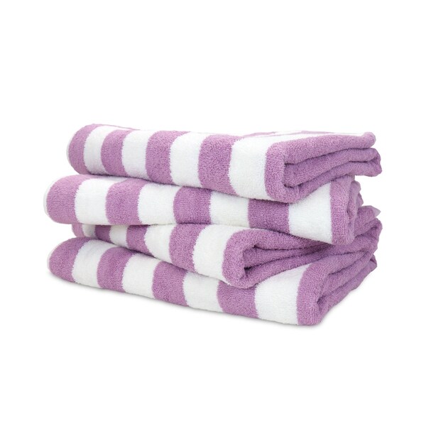 Monarch Brands California Cabana Towels, 30in x 70in , Lavender, 4PK PNP-CABANA-LV - main